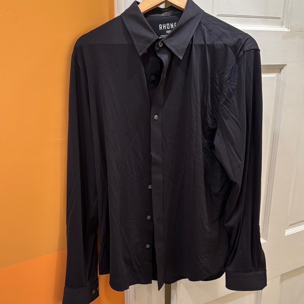 Rhone Black Dress Shirt Timeless Style